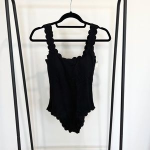 Aerie scalloped edge one piece swimsuit NWT